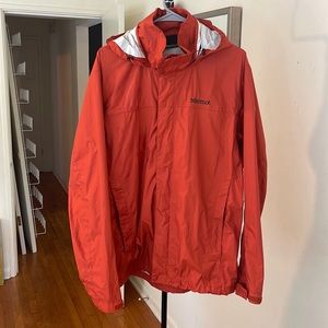 Marmot Orange Rain Jacket - Men’s Large
